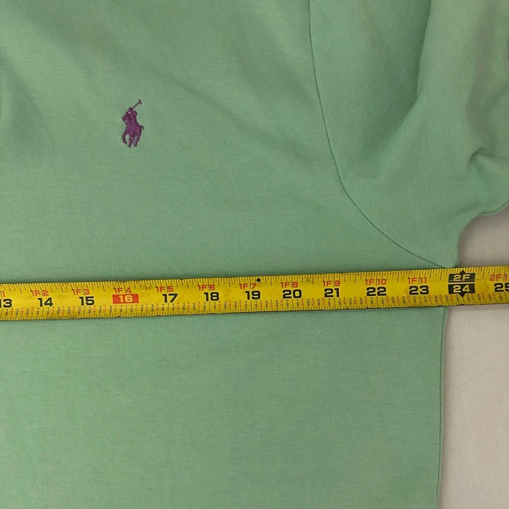 Polo Ralph Lauren Polo Shirt Men Large Seafoam Green Short Sleeve Cotton Classic